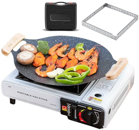 Fornelli Da Campeggio Portatili,Fornello Da Campo Esterno con Trasporto - di Riscaldamento Sicuro con Trasportabile Compatta per Escursionismo, Viaggi e Cucina Outdoor