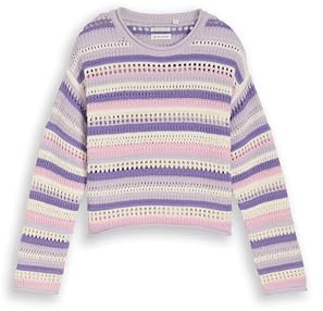 TOM TAILOR Kinder Strickpullover mit Streifenmuster