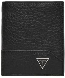 GUESS Cuir étui pour Carte de crédit Torino Bifold No Coin Black Noir