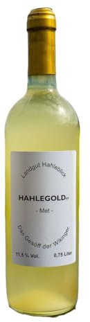 HAHLEGOLD Premium Met Honigwein - 11,5% - 0,75 L Flasche - natürlich. traditionell. einfach gut.