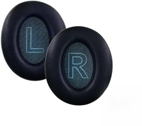 Replacement Earpads for Anker Soundcore Life Q30/Q35 Headphones – Soft Protein Leather Cushions with Noise Isolation Foam – Comfortable and Durable Ear Pads, Easy Installation – Black