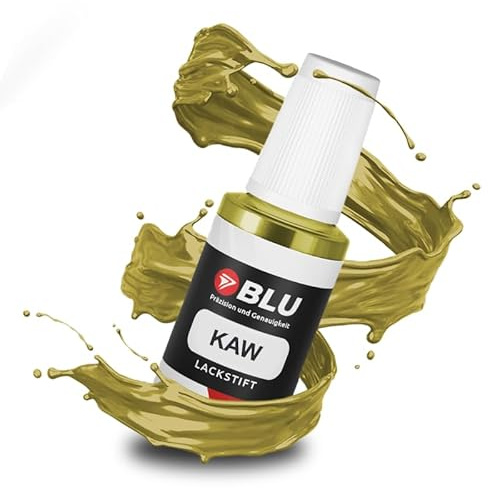 BLU Stylo de Retouche de Peinture Or Compatible avec Peugeot, Citroen KAW Jaune Persepolis Nacre Met | Réparation de Peinture Automobile