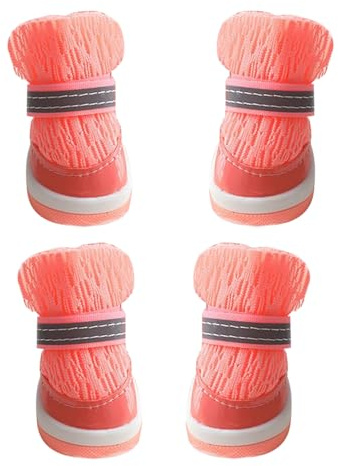 Atmungsaktive Hundeschuhe rutschfeste Hundeschuhe für Welpen | 4 Stück Pfotenschutz Für Outdoor Spaziergänge Wandern