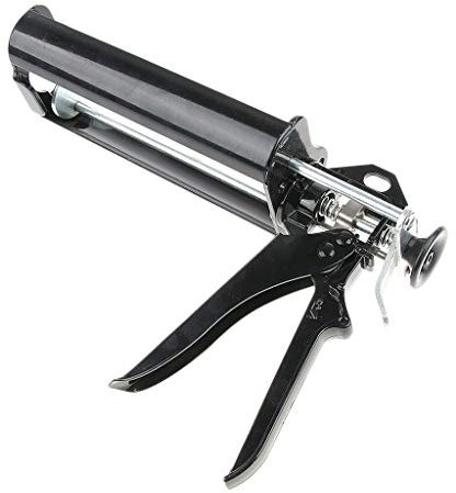 Metall Kartuschenpistole mit zwei Komponenten Kartuschenpresse Dichtstoff-Pistole für 400ml 1: 1 Ratio Cartridge -Schwarz