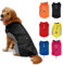 TFENG Reflektierend Hundejacke für Hunde, Wasserdicht Hundemantel Warm gepolstert Puffer Weste Welpen Regenmantel mit Fleece (Größe 2XL, Schwarz)