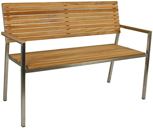 Teak Friesenbank Parkbank Gartenbank Holz Landhaus Bank Holzbank Garten Sitzbank