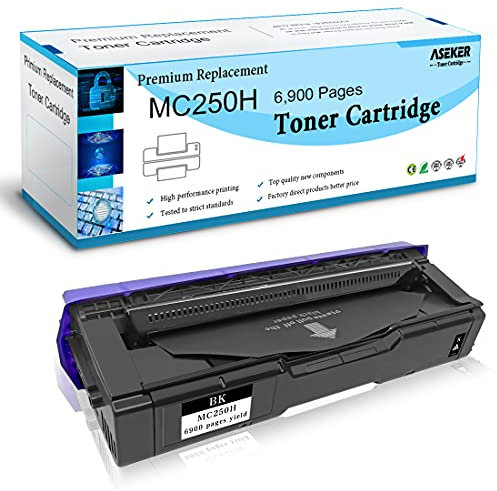 ASEKER Kompatibler Tonerkartusche M C250H für Ricoh M C250FWB, P C301W Drucker, 6,900 Seiten,408336 (Schwarz)
