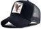 Baseballcap Meshcap Kappe 7 Panel Mesh Kappe Breathable Verstellbar Baseballmütze Truckercap für Herren und Damen (Grau Schwarz)