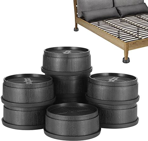 Moendergo Möbelerhöhung, 8 Stück Höhenverstellbar Betterhöhung,Möbelerhöher Tischerhöher Elefantenfuß für Tisch, Stuhl, Sofa, Anti-Rutsch-Möbelheber bis zu 1000 kg (Rotundität-A)
