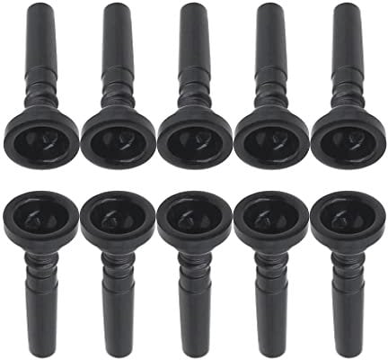 JISADER 10Pcs Mundstück Trompete Plastik, Mundstücke für Blechblasinstrumente Langlebig, Trompetenmund Krafttrainer Ansatz Trainer, ABS Trompetenmund für Trompete Blechblasinstrument Zubehörteile