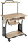 TecTake 801111 Scrivania Fife, 4 ripiani, Inserto per tastiera