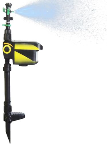 Aspersor de Agua de Movimiento, aspersor con Sensor de Movimiento de energía Solar, espantador de Gatos Activado por Movimiento y Repelente de Animales, de riego de aspersor de jardín con