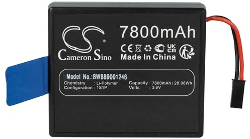 vhbw 1x Akku Ersatz für Yuneec YP-2 für Drohne Controller (7800 mAh, 3,6 V, Li-Polymer)