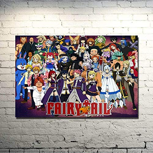IGHSNZUH Holzpuzzle, Klassisches Puzzle, 1000 Teile, Fairy Tail, Anime-Kunst-Puzzle, Cartoon, Großes Puzzle, Lernspiel, Schwieriges Und Herausforderndes Geschenk