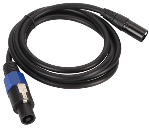 Speakon-Stecker auf XLR-Stecker-Kabel, Lautsprecher auf XLR-Kabel, XLR 3-poliges Lautsprecher-Verlängerungskabel, Mikrofonkabel für DJ PA Gig Stage-Lautsprecher, 1,8 M