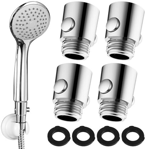 4 Stücke Duschkopf Absperrventil Wasserstopper Dusche G 1/2 Durchflussbegrenzer Dusche Handbrause Dusche Head Absperrventil Ventil für Brauseschlauch