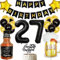 Anlgdi Geburtstagsdeko 27 Jahre Mann Frau, Ballon 27. Geburtstag Deko Männer, Schwarz Tortendeko Geburtstag 27 Jahre Mann, Helium Ballon Whiskey Bierglas für 27. Geburtstags Männer Party Dekoration