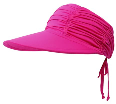 HIQIU Visor Cap Damen Sommerhut Oben offen Sonnenvisier Sonnenkappe Damen Strandhut Outdoor Sport Cap