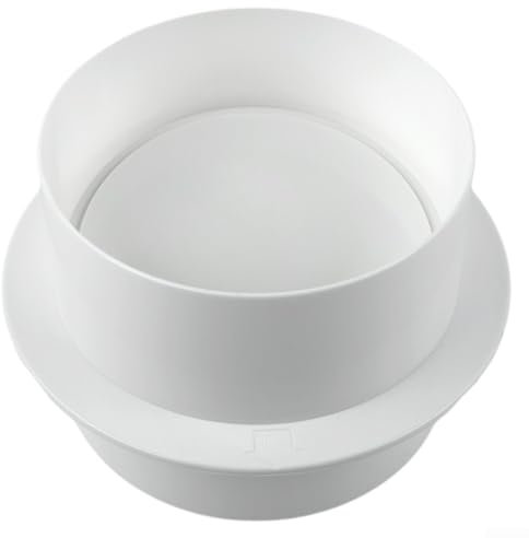 Amortiguador antirretorno de conducto redondo, válvula de retención de ventilador de PVC para válvula de baño y cocina, amortiguador antirretorno de ventilación del ventilador de escape (110 mm)