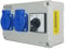 RoadEu - Steckdosenverteiler 230V - 2x Schuko Steckdose mit Schalter - Doppelsteckdose 230V mit Hauptschalter 0-1. Aufputzsteckdose IP44. Außensteckdose 2x 230V Schuko für Indoor/Outdoor-Bereich