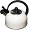 Cream Whistling Kettle 1.3L Stainless Steel Retro Stovetop Heat Resistant Handle