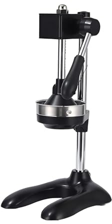 Entsafterpresse, Zitronenpresse aus Gusseisen, kommerzielle Zitruspresse für Orangen, Zitronen, Granatäpfel, Grapefruit, leicht zu reinigende Presse(Black,26 * 20 * 47cm)