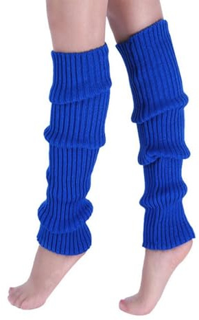 Neon Stulpen Damen,Fasching 80er Jahre Damen Pink Stulpen Karneval Party | Neon Rosa Accessoires Beinstulpen Blau Hippie Beinwärmer Rot Weiß Gestreifte Neonfarbene Mode Leg Warmers für Mädchen Warme