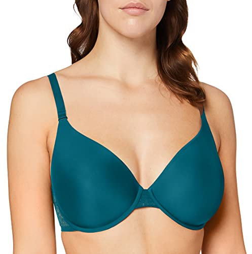 Sloggi Damen Zero Lace WHP Halbschalen BH , Grün (Mystic Sea 6723) , 75B