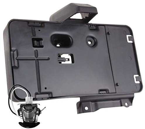 G008JP Black Rear License Plate Holder Frames Bracket with lamp for 2007-2016 Jeep Wrangler JK License Plates Mounting Bracket