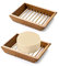 Kaxich 2 Pack Bamboo Wooden Soap Dish Drainer Shower Soap Storage Holder Saver Soap Tray Plate for Bathroom Shower Vanities Kitchen Sink