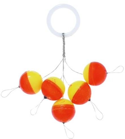 Balzer Pilotkugeln Rund 23mm Rot Gelb - 6 Stück - Fischhaken - Forellenpose