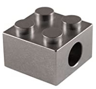0 TEC Accessories T-Brick Titanium Lanyard Bead, Schwarz