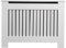 AVC Designs Kensington Radiator Cover Modern MDF Wood White Grey Vertical Slat Living Room Bedroom Hallway Cabinet (Medium White)