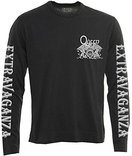 T-Shirt Maniche Lunghe # S Unisex Black # Extravaganza