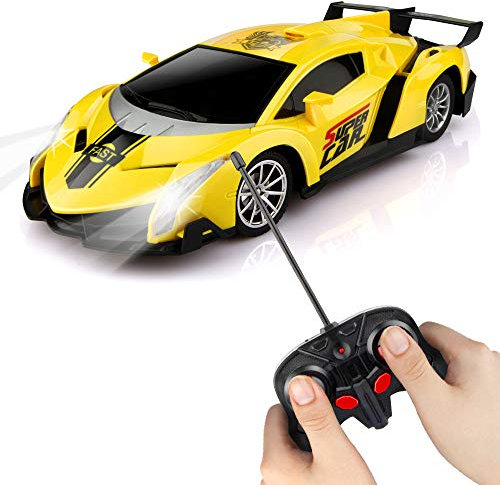 Blasland Macchina Telecomandata Giocattoli per Bambini 3-12 anni Auto Radiocomandata Modellini RC car 360°Rotazione Luci Macchinina Elettrica Regali per Ragazzi Giochi Giardino Interno Esterno