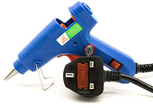 Hot Glue Gun Heats Up Quickly 20W Mini Heating Hot Melt Glue Gun with Sticks ON-Off Switch for DIY Arts, Hobby, Craft, Home Repairs, Fabric,Wood, Glass, Card, Plastic (Glue Gun Only)