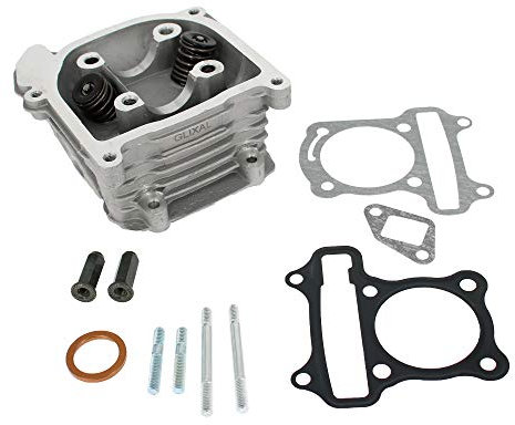 Glixal ATGT-52MM GY6 49cc 50cc à 105cc Moteur 52mm Racing Cylindre Assy avec Grandes Valves pour 139QMB 139QMA Scooter Chinois Cyclomoteur ATV Go Kart Quad (non EGR, 23 mm Big Valve Type)