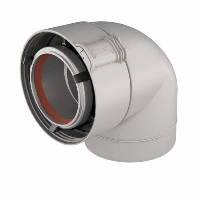 Coude 87° Rolux Gaz 80 125 Alu PVC Sekurit UBBINK 229521