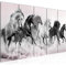 Runa Art Bild Pferde Wandbilder auf Vlies Leinwand 5 Teilig Wanddekoration Wohnzimmer Schlafzimmer 032556b
