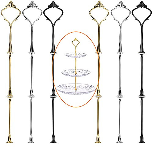 6 Set Etageren Stangen Set, Etageren Stangen, Tortenständer 3 Etagen, Etagere 3 Etagen, Donut Ständer, Etagere 2 Etagen Für Hochzeitstorte Etagere Tortenständer Tortenhalter Torten
