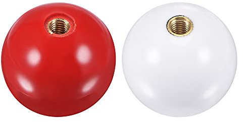 sourcing map Joystick Head Rocker Ball Top Handle Arcade Game Replacement Red/White