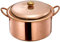 FBWSM Kupfer Suppentopf 26cm, 5 Liter, Unbeschichtet, Handgemacht, Kupfertopf, Topf, mit Deckel, Kupferfarben