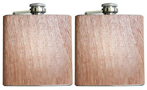 Flachmann Holz 2 Stück