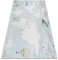 rugsx Kinderteppich Bambino Waschteppich Weltkarte für Kinder Anti-Rutsch - blau 140x190 cm