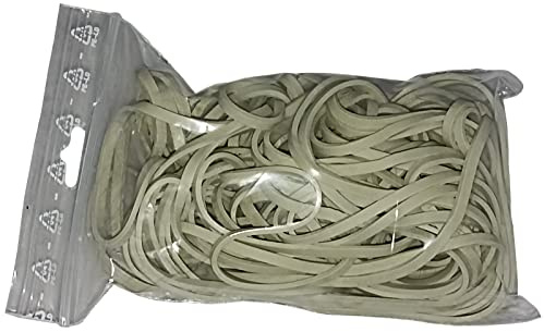 100 g Gummiringe weiß 80 mm Ø 1,5 x 3 mm breit Gummiband Gummibänder Haushaltsgummis Gummiring Gummies Rubber Bands Fa.ars