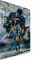 Magic Canvas Art - Bilder Lionel Messi FC Barcelona Leinwandbild 1- teilig Hochwertiger Kunstdruck modern Wandbilder Wanddekoration Design Wand Bild, Größe: 80 x 60 cm