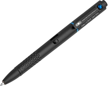 OLIGHT O'Pen Glow 120 Lumens LED Pen Light with Green Beam, Rechargeable EDC Flashlight for Writing, Work, Adventure, Professional Business (Black)