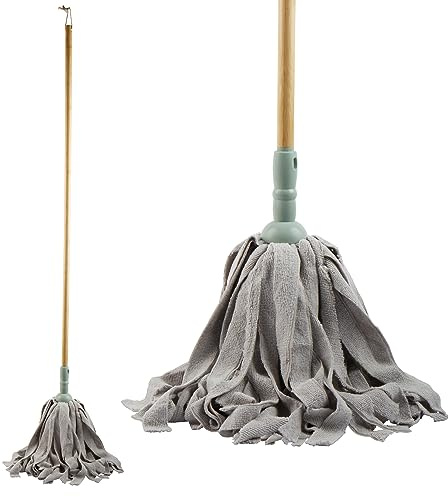 Beldray LA029074GRNEU7 Fregona de Microfibra - Absorbente, Fibras Suaves, Elimina Polvo y Suciedad fácilmente, idónea para Varios Suelos, bambú FSC®, Cabezal de Recambio, Eco Range, Verde