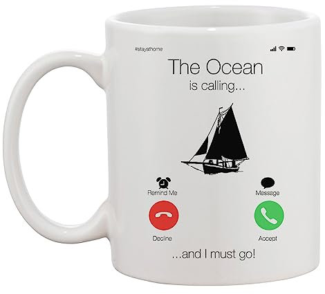 Sailing Boat Sailor Boat Weiße Tasse Kaffee Tee Männer Frauen Keramik Coffee Tea Mug Cup