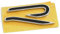 Volkswagen 571853425AFOD Schriftzug R-Logo Heckklappe Emblem Aufkleber, schwarz/Chrom